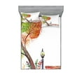 thumbnail image 1 of Ambesonne Fall Fitted Sheet & Pillow Sham Set, Autumn Day in Park Vintage, Full, Green Brown, 1 of 2