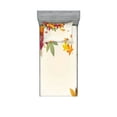 thumbnail image 1 of Ambesonne Fall Fitted Sheet & Pillow Sham Set, Maple Leaves Pastel Art, Twin, Multicolor, 1 of 2