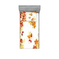 thumbnail image 1 of Ambesonne Fall Fitted Sheet & Pillow Sham Set, Tree Leaves and Berries, Twin, Multicolor, 1 of 3