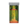 thumbnail image 1 of Ambesonne Fall Fitted Sheet & Pillow Sham Set, Warm Autumn Dramatic Road, Twinxl, Green, 1 of 3
