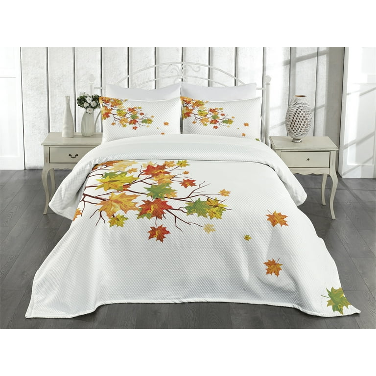 Autumn deals Fall QUEEN 3 PIECE QUILT SET