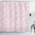 thumbnail image 1 of Ambesonne Fall Season Shower Curtain, Oversimplified Leaves, 69"Wx75"L, Pale Rose and White, 1 of 1