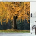 thumbnail image 1 of Ambesonne Fall Shower Curtain, Leaves Tree Autumn Season, 69"Wx70"L, Earth Yellow Brown, 1 of 5
