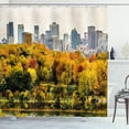 thumbnail image 1 of Ambesonne Fall Shower Curtain, Montreal in Autumn Season, 69"Wx75"L, Multicolor, 1 of 3