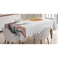 thumbnail image 1 of Ambesonne Fall Tablecloth Rectangular Table Cover, Autumn Day in Park Vintage, 60"x90", Green Brown, 1 of 4