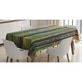 thumbnail image 1 of Ambesonne Fall Tablecloth Rectangular Table Cover, Autumn Season Beech Forest, 60"x84", Grey Yellow, 1 of 4