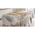 thumbnail image 1 of Ambesonne Fall Tablecloth Rectangular Table Cover, Watercolor Trees and Road, 60"x84", Multicolor, 1 of 4
