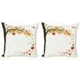 thumbnail image 1 of Ambesonne Fall Throw Pillow Cover 2 Pack, Flying Maple Leaf Seasons, 16", Brown Orange, 1 of 2