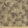 thumbnail image 1 of Ambesonne Fall Times Fabric by the Yard Upholstery, Abstract Art Cottagecore, 1 Yard, Slate Brown Dark Coral, 1 of 5