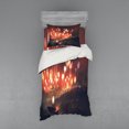 thumbnail image 1 of Ambesonne Fantasy Bedding Set 3 Pcs, Night Scenery, Twin, Ruby and Yellow, 1 of 2