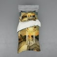 thumbnail image 1 of Ambesonne Fantasy Bedding Set 3 Pcs, Surreal Bridge Gateway, Twin, White Pale Yellow Green, 1 of 3