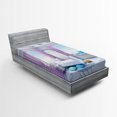 thumbnail image 1 of Ambesonne Fantasy Fitted Sheet, Dreamy Wooden Bedroom, Twin XL Size, Lilac Purplegrey, 1 of 2