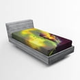 thumbnail image 1 of Ambesonne Fantasy Fitted Sheet, House in Magic Warm Toned, Twin XL Size, Yellow Green, 1 of 2