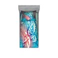 thumbnail image 1 of Ambesonne Fantasy Fitted Sheet & Pillow Sham Set, Butterfly Winged, Twin, Blue Purple, 1 of 2