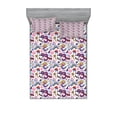 thumbnail image 1 of Ambesonne Fantasy Fitted Sheet & Pillow Sham Set, Caterpillar, Full, Multicolor, 1 of 2