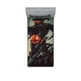 thumbnail image 1 of Ambesonne Fantasy Fitted Sheet & Pillow Sham Set, Romotic Demon Computer, Twinxl, Black Red, 1 of 2