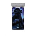 thumbnail image 1 of Ambesonne Fantasy Fitted Sheet & Pillow Sham Set, Surreal Werewolf Eyes, Twinxl, Purple Blue, 1 of 2