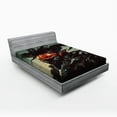thumbnail image 1 of Ambesonne Fantasy Fitted Sheet, Romotic Demon Computer, Queen Size, Black Red, 1 of 2
