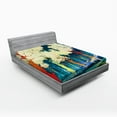 thumbnail image 1 of Ambesonne Fantasy Fitted Sheet, Trees Fiction Forest, Full Size, Multicolor, 1 of 2