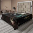 thumbnail image 1 of Ambesonne Fantasy Flat Sheet, Dark Forest Robots, Queen Size, Blue Red, 1 of 1