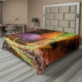 thumbnail image 1 of Ambesonne Fantasy Flat Sheet, Digital Tropic Exotic, Full Size, Multicolor, 1 of 1