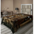 thumbnail image 1 of Ambesonne Fantasy Flat Sheet, Interior Building 3D Syle, TwinXL Size, Brown, 1 of 1