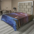 thumbnail image 1 of Ambesonne Fantasy Flat Sheet, Psychedelic Sky Star, King Size, Blue Purple, 1 of 1