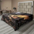 thumbnail image 1 of Ambesonne Fantasy Flat Sheet, Treasure Chest in Cave, Queen Size, Charcoal Grey Amber, 1 of 1