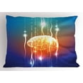 thumbnail image 1 of Ambesonne Fantasy Pillow Sham, Abstract Binary Digit, 26" X 20", Multicolor, 1 of 2