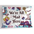 thumbnail image 1 of Ambesonne Fantasy Pillow Sham, Alice in Wonderland, 26" X 20", Multicolor, 1 of 2