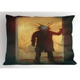 thumbnail image 1 of Ambesonne Fantasy Pillow Sham, Rabbit Acrylic Print, 26" X 20", Yellow and Black, 1 of 2