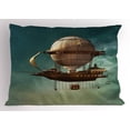 thumbnail image 1 of Ambesonne Fantasy Pillow Sham, Surreal Space Scenery, 36" X 20", Teal and Brown, 1 of 2