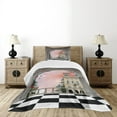 thumbnail image 1 of Ambesonne Fantasy Quilted Bedspread Set 2 Pcs, Medieval Castle Balcony, Twin Size, Multicolor, 1 of 3