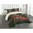 thumbnail image 1 of Ambesonne Fantasy Quilted Bedspread Set 3 Pcs, Mythical Mushroom, King Size, Multicolor, 1 of 5