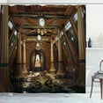thumbnail image 1 of Ambesonne Fantasy Shower Curtain, Interior Building 3D Syle, 69"Wx84"L, Brown, 1 of 5