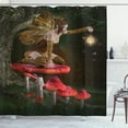 thumbnail image 1 of Ambesonne Fantasy Shower Curtain, Mythical Mushroom, 69"Wx70"L, Multicolor, 1 of 3