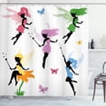 thumbnail image 1 of Ambesonne Fantasy Shower Curtain, Pixie Elf, 69"Wx70"L, Multicolor, 1 of 3