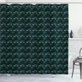 thumbnail image 1 of Ambesonne Fantasy Shower Curtain, Psychedelic Wood Face Art, 69"Wx75"L, Fuchsia and Hunter Green, 1 of 1