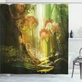 thumbnail image 1 of Ambesonne Fantasy Shower Curtain, Vivid Autumn Season, 69"Wx70"L, Multicolor, 1 of 5