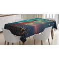 thumbnail image 1 of Ambesonne Fantasy Tablecloth Rectangular Table Cover, Red Magic Water on Air, 60"x84", Navy Blue, 1 of 4
