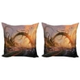 thumbnail image 1 of Ambesonne Fantasy Throw Pillow Cover 2 Pack, Sunset Highway, 20", Multicolor, 1 of 2