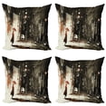 thumbnail image 1 of Ambesonne Fantasy Throw Pillow Cover 4 Pack, Old Superrhero in Rain, 20", Army Green Beige, 1 of 6