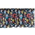 thumbnail image 1 of Ambesonne Fantasy Window Valance, Funny Cartoon Monsters, 54" X 18", Multicolor, 1 of 5