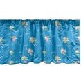 thumbnail image 1 of Ambesonne Fantasy World Window Valance, Pattern of the Flying Elves Fairytale Childhood Theme Design, Curtain Valance for Kitchen Bedroom Decor with Rod Pocket, 54" X 18", Sky Blue and Multicolor, 1 of 3