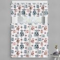 thumbnail image 1 of Ambesonne Farm Animal Valance & Curtain, Cartoon Pigs Art, 55"x24", Blue Grey Blush, 1 of 7