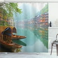thumbnail image 1 of Ambesonne Farm House Shower Curtain, Chinese Wood Canal, 69"Wx75"L, Multicolor, 1 of 5