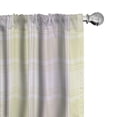 thumbnail image 1 of Ambesonne Fashion Curtains, Curved Lines Rectangles Art, Pair of 28"x63", Pastel Purple Green, 1 of 5
