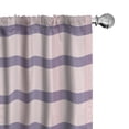 thumbnail image 1 of Ambesonne Fashion Curtains, Line Square Plaid Ornament, Pair of 28"x63", Dark Indigo Pale Rose, 1 of 1