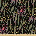 thumbnail image 1 of Ambesonne Fashion Fabric by the Yard Upholstery, Greenery Shapes Circles, 10 Yards, Dark Coral and Fern Green, 1 of 1