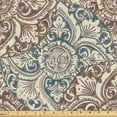 thumbnail image 1 of Ambesonne Fashion Fabric by the Yard Upholstery, Antique Feeling Flora Art, 2 Yards, Grey Teal Umber and Taupe, 1 of 1